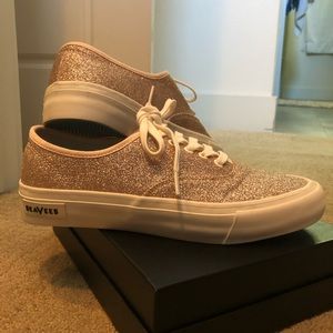 Sea Vees for J. Crew Glitter Rose Gold